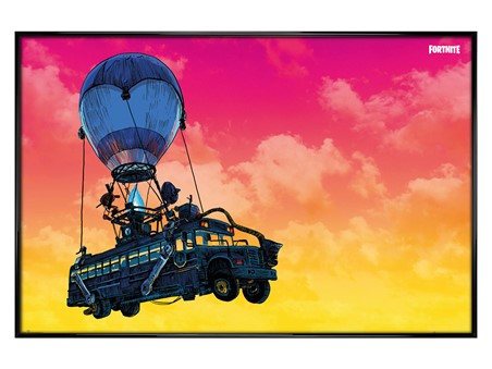 Gloss Black Framed Battle Bus - Fortnite