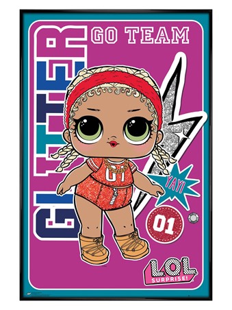 Gloss Black Framed Team Glitter - LOL Surprise