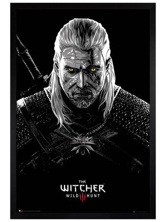 Black Wooden Framed Toxicity Poisoning - The Witcher