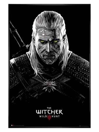 Gloss Black Framed Toxicity Poisoning - The Witcher