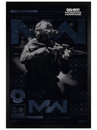 Black Wooden Framed Elite - Call of Duty: Modern Warfare