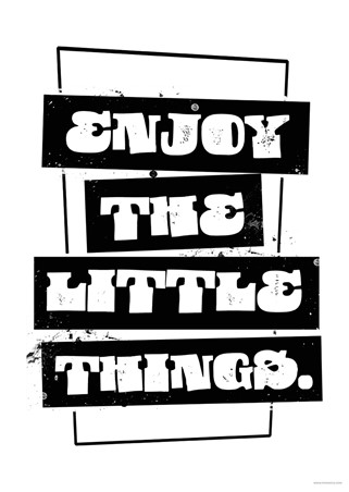 Enjoy The Little Things, Motivational Quote