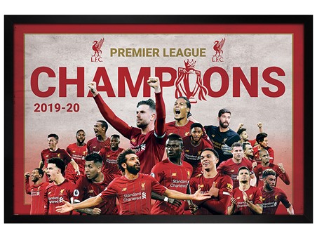 Black Wooden Framed Champions Montage, Liverpool FC Black Wooden Framed Champions Montage, Liverpool FC
