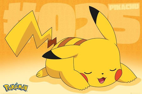 Pikachu Asleep, Pokemon