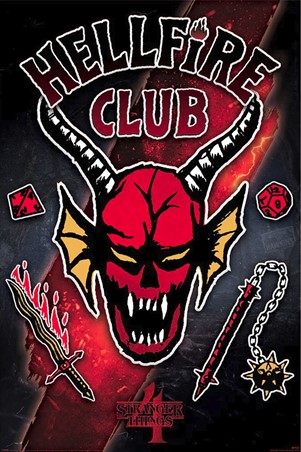 Hellfire Club Emblem Rift, Stranger Things