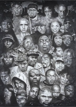 Hip Hop Rap Gods - Artist Collage
