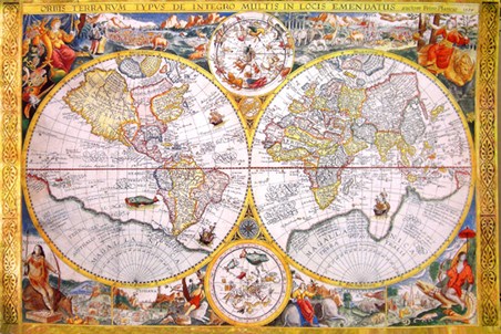 Antique Cartography - Vintage World Map