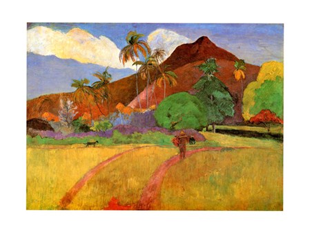 Paesaggio Tahitiano, Paul Gauguin Mini Print - PopArtUK