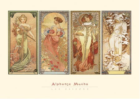 The Seasons, 1901 - Alphonse Marie Mucha