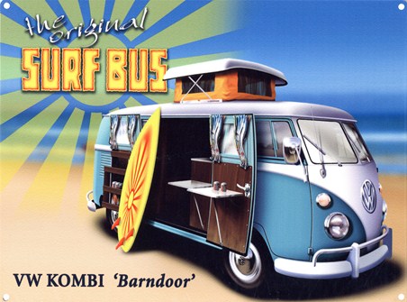 The Original Surf Bus - VW Kombi 'Barndoor'