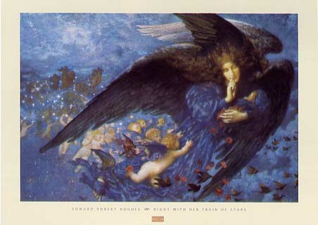 Night and Her Train of Stars - Edward Robert Hughes