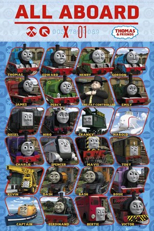 all aboard your favourite characters thomas the tank engine and