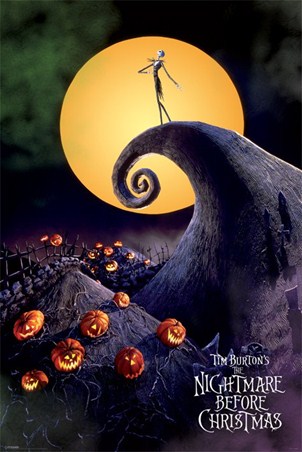 The King of Halloweentown, Tim Burton&#039;s The Nightmare before Christmas Metallic Poster - PopArtUK