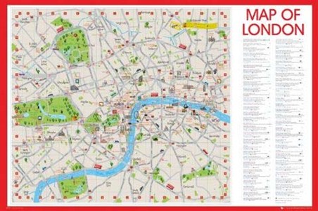 London Here We Come! - Map of England's Capital
