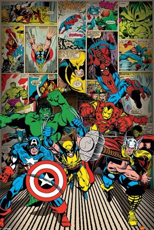 Marvel Comics Posters, Novelties & Stationery - Buy Online at PopArtUK