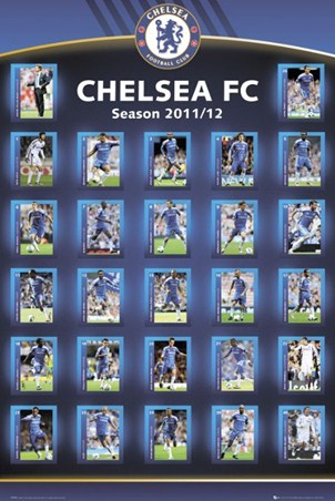 Squad Profiles 2011 12 Chelsea Football Club Poster Buy 