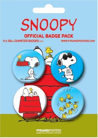 Snoopy and Woodstock - Peanuts Button Badge Pack