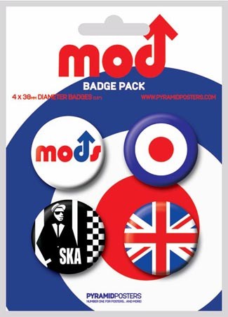 The Mods - Brit Badges - Mods Button Badge Pack