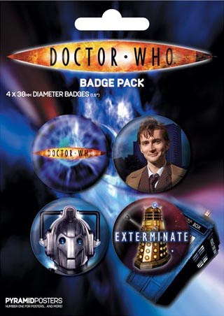 The Tenth Doctor - Doctor Who Badge Pack