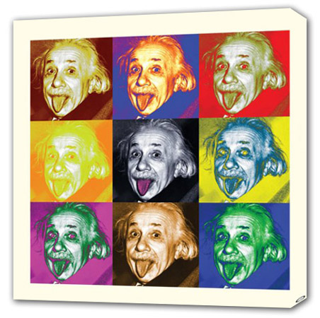 Pop Art Einstein - Albert Einstein Canvas