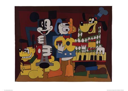 Micasso, A play on Picasso's Musicians - Walt Disney