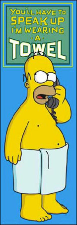 Homer Simpson, Towel, The Simpsons - PopArtUK