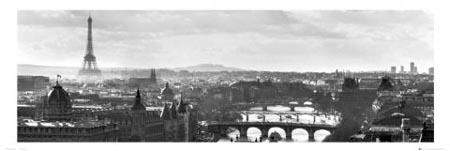Black and White Landscape - Paris, France