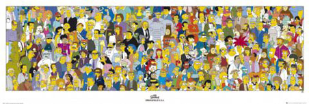 The People of Springfield - The Simpsons Cast