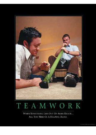 Bongtastic; When a Friend in Need..., Bong -Teamwork Poster Card - Buy ...