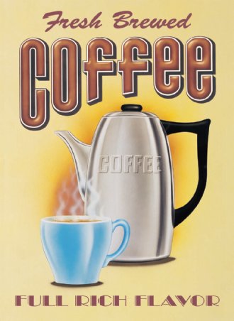Fresh Brewed Coffee - Vintage Advertising