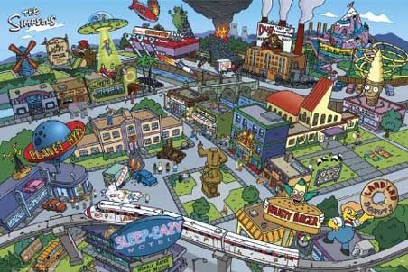 Springfield Town - The Simpsons