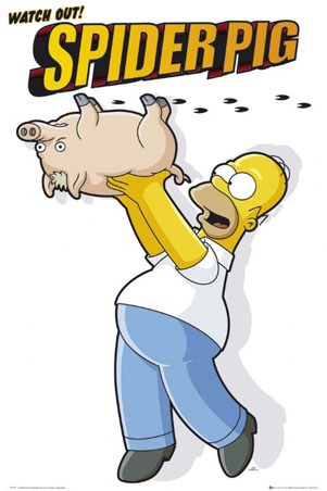 Plopper the Spider-Pig - The Simpsons Movie