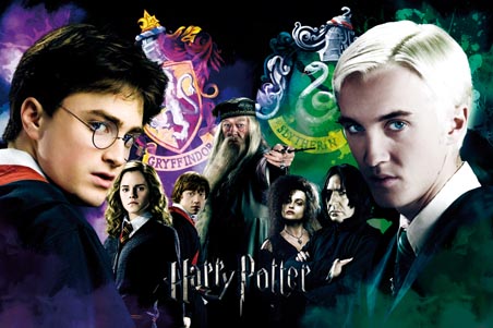 Gryffindor Versus Slytherin, Harry Potter Poster - PopArtUK
