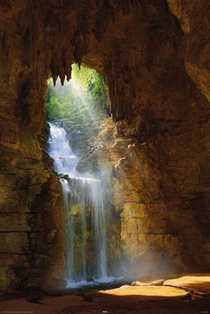 Waterfall Grotto - by Mike Dobel