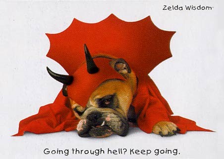 Going Through Hell? Keep Going - Zelda Wisdom