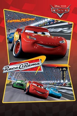 Lightning McQueen Race-O-Rama, Cars: The Movie Poster - PopArtUK