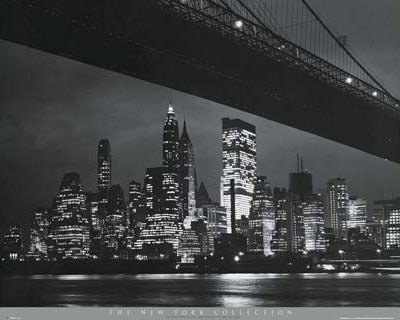 View of Manhattan, from under Brooklyn Bridge, NYC - New York City Collection