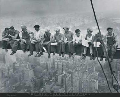 Men on a Girder Having Lunch - New York City Collection