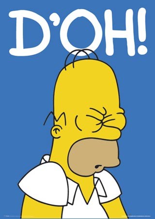 Homer Simpson, D'OH, The Simpsons - PopArtUK