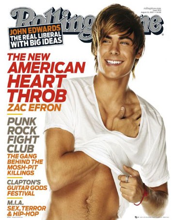 Zac Efron Cover - Rolling Stone Magazine Cover