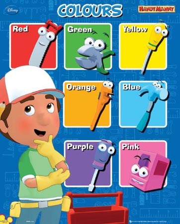 Let's Learn Colours - Handy Manny