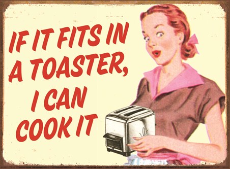 Toaster Cookery - Retro Humour