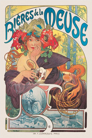 Bières de la Meuse - Alfons Maria Mucha