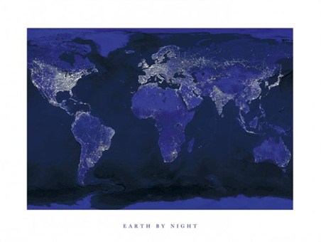 Earth by Night - World Map