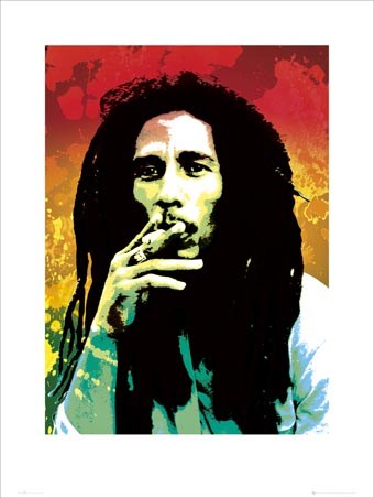 Colourful Thought - Smoking A Joint, Bob Marley - PopArtUK