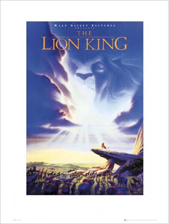 The Lion King Original Movie Score, Walt Disney's The Lion King Print ...