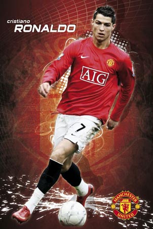 Cristiano Ronaldo, Manchester Utd Poster - PopArtUK