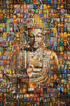 Buddha Mosaic - Stunning Photomosaic