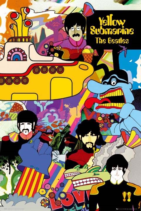 Yellow Submarine Collage The Beatles Poster Buy Online
