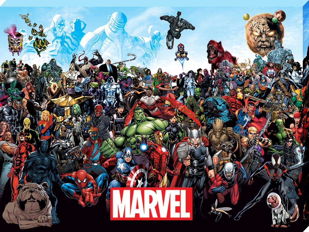 Marvel Super Hero Collage Characters Giant Wall Art poster Print